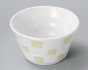 【まとめ買い10個セット品】和食器 ネ089-198 白四角模様丸珍味【キャンセル/返品不可】