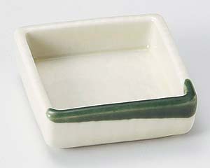 【まとめ買い10個セット品】和食器 オ088-468 織部流し角鉢角千代口【キャンセル/返品不可】