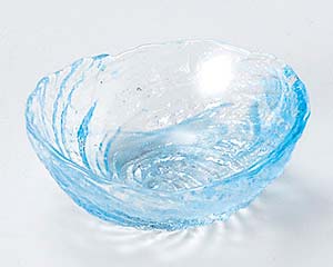 【まとめ買い10個セット品】和食器 ハ089-408 荒波(ブルー)豆珍味(ガラス)【キャンセル/返品不可】｜厨房卸問屋 名調