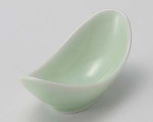 【まとめ買い10個セット品】和食器 ミ091-068 若草舟型珍味【キャンセル/返品不可】｜厨房卸問屋 名調