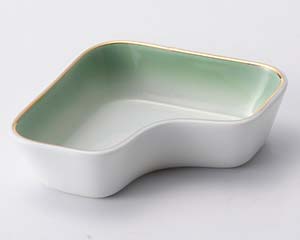 【まとめ買い10個セット品】和食器 ツ095-128 ヒワ吹渕金L型鉢【キャンセル/返品不可】|厨房卸問屋 名調