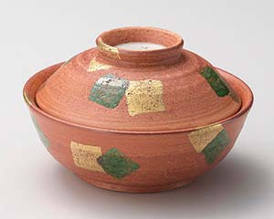 【まとめ買い10個セット品】和食器 ネ104-078 金緑彩蓋向【キャンセル/返品不可】｜厨房卸問屋 名調