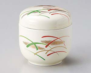 【まとめ買い10個セット品】和食器 オ111-218 武蔵野夏目むし碗【キャンセル/返品不可】