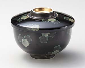 【まとめ買い10個セット品】和食器 ホ110-148 金巻花ちらし大むし碗【キャンセル/返品不可】