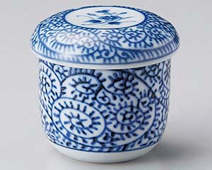 【まとめ買い10個セット品】和食器 テ113-228 タコ唐草むし碗【キャンセル/返品不可】