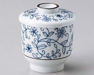 【まとめ買い10個セット品】和食器 ハ116-048 花唐草むし碗【キャンセル/返品不可】