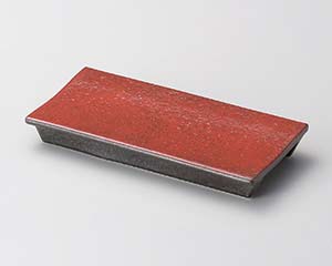 【まとめ買い10個セット品】和食器 ツ128-098 紅黒炭 レール(小)【キャンセル/返品不可】