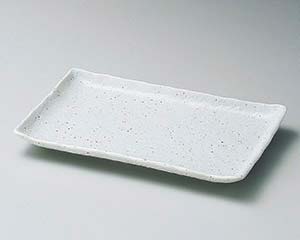 【まとめ買い10個セット品】和食器 ア148-218 斑点粉引17cm長角皿【キャンセル/返品不可】