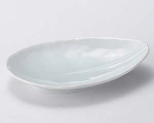 【まとめ買い10個セット品】和食器 タ150-338 青白磁しずく中皿【キャンセル/返品不可】|厨房卸問屋 名調