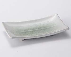 【まとめ買い10個セット品】和食器 ロ150-208 新緑6.0反長角皿【キャンセル/返品不可】