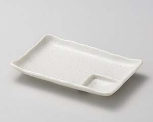 【まとめ買い10個セット品】和食器 ヤ153-068 白砂 6.0仕切皿【キャンセル/返品不可】｜厨房卸問屋 名調
