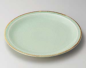 【まとめ買い10個セット品】和食器 ト174-188 翠玉8.0丸皿(リム)【キャンセル/返品不可】｜厨房卸問屋 名調