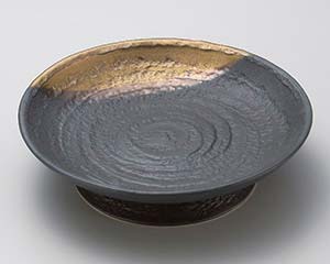 和食器 イ173-108 金彩ぬり分流尺高台皿 【卸問屋名調 おしゃれ 食器 テーブルウェア 業務用 居酒屋 レストラン 喫茶店 ホテル 家庭用】