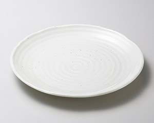 【まとめ買い10個セット品】和食器 ハ177-128 粉引釉8.0皿【キャンセル/返品不可】｜厨房卸問屋 名調