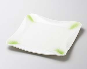 【まとめ買い10個セット品】和食器 ミ186-098 ラスターヒワ正角和皿【キャンセル/返品不可】