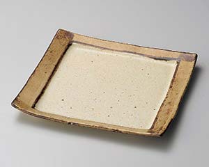 【まとめ買い10個セット品】和食器 ト186-108 角渕サビ盛皿【キャンセル/返品不可】｜厨房卸問屋 名調