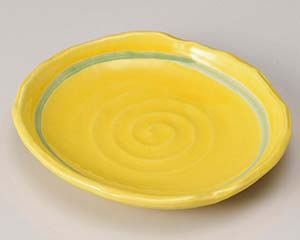 【まとめ買い10個セット品】和食器 ア222-018 黄釉6.0多用皿【キャンセル/返品不可】｜厨房卸問屋 名調
