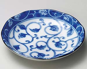 【まとめ買い10個セット品】和食器 ア227-328 ダミ唐草4.0深皿【キャンセル/返品不可】