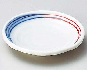 【まとめ買い10個セット品】和食器 ミ234-598 二色刷毛玉渕3.0皿【キャンセル/返品不可】
