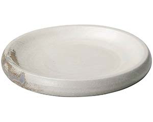 【まとめ買い10個セット品】和食器 メ241-058 灰釉粉引10.0台皿【キャンセル/返品不可】