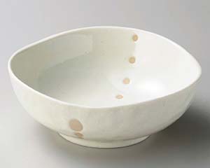 【まとめ買い10個セット品】和食器 ヤ271-398 ドット白三角5.5鉢【キャンセル/返品不可】