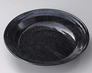 【まとめ買い10個セット品】和食器 ネ309-188 黒結晶7.0深皿【キャンセル/返品不可】｜厨房卸問屋 名調