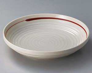 【まとめ買い10個セット品】和食器 テ312-098 黄粉引8.0パスタ皿【キャンセル/返品不可】