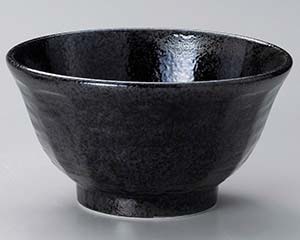 【まとめ買い10個セット品】和食器 ヤ327-018 黒耀6.3けずり丼【キャンセル/返品不可】｜厨房卸問屋 名調