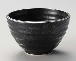 【まとめ買い10個セット品】和食器 ハ347-048 黒水晶荒引茶漬丼【キャンセル/返品不可】｜厨房卸問屋 名調