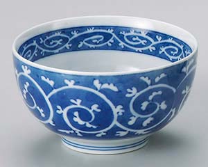 【まとめ買い10個セット品】和食器 ヤ347-278 濃タコ唐草お好丼小【キャンセル/返品不可】
