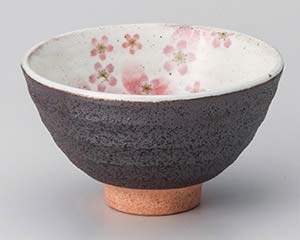 【まとめ買い10個セット品】和食器 ハ367-478 粉引舞桜飯碗(ピンク)【キャンセル/返品不可】｜厨房卸問屋 名調