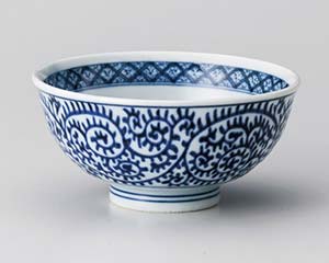 【まとめ買い10個セット品】和食器 ト371-248 タコ唐草飯碗【キャンセル/返品不可】