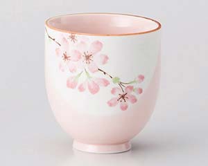 【まとめ買い10個セット品】和食器 ト379-338 塗り分け桜ナツメ湯呑【キャンセル/返品不可】