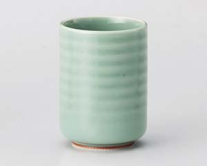 【まとめ買い10個セット品】和食器 チ381-028 天竜寺青磁湯呑(小)【キャンセル/返品不可】