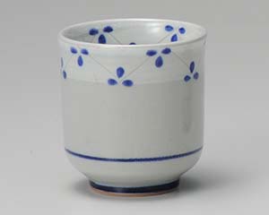 【まとめ買い10個セット品】和食器 ア385-398 粉引き花つなぎ湯呑大【キャンセル/返品不可】