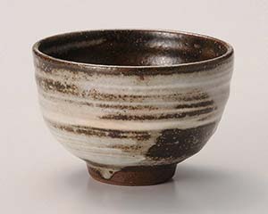 【まとめ買い10個セット品】和食器 イ389-398 白刷毛目 煎茶【キャンセル/返品不可】