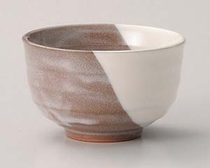 【まとめ買い10個セット品】和食器 ト391-368 粉引塗り分け六兵衛煎茶【キャンセル/返品不可】