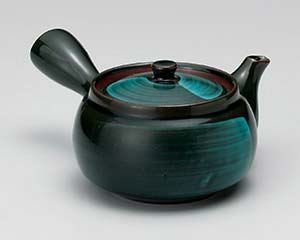 【まとめ買い10個セット品】和食器 ホ395-198 新青釉急須(帯アミ)【キャンセル/返品不可】