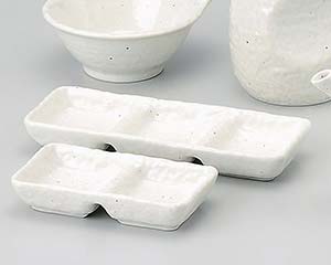 【まとめ買い10個セット品】和食器 コ405-958 新粉引石目三品盛仕切皿【キャンセル/返品不可】