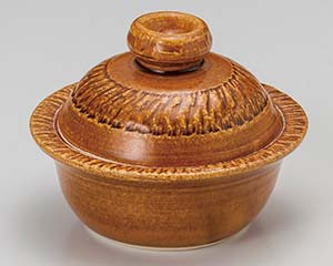 和食器 ス409-018 アメ釉(手造り)5号鍋 【卸問屋名調 おしゃれ 食器 テーブルウェア 業務用 居酒屋 レストラン 喫茶店 ホテル 家庭用】