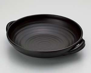 和食器 ス412-268 黒(超耐熱)10号手付パエリアパン 【卸問屋名調 おしゃれ 食器 テーブルウェア 業務用 居酒屋 レストラン 喫茶店 ホテル 家庭用】