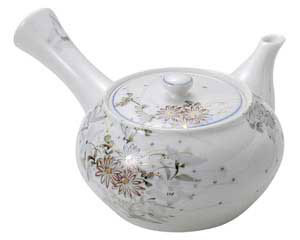 【まとめ買い10個セット品】和食器 オ442-138 古染錦春日野 京型急須【キャンセル/返品不可】
