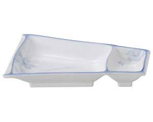 【まとめ買い10個セット品】和食器 オ443-428 花のささやき 竹割刺身皿【キャンセル/返品不可】｜厨房卸問屋 名調