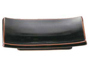 【まとめ買い10個セット品】和食器 ツ437-238 ゆず天目 焼物皿【キャンセル/返品不可】|厨房卸問屋 名調