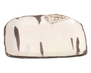【まとめ買い10個セット品】和食器 ネ432-178 三島手 半円盛皿【キャンセル/返品不可】