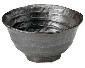 【まとめ買い10個セット品】和食器 ト441-098 鉄結晶 ロクベ茶碗(中)【キャンセル/返品不可】｜厨房卸問屋 名調