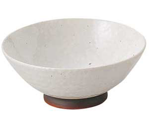 【まとめ買い10個セット品】和食器 ミ452-288 粉引石目 4.5ライス【キャンセル/返品不可】｜厨房卸問屋 名調
