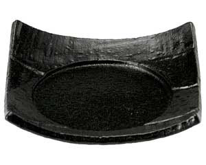 【まとめ買い10個セット品】和食器 ロ464-208 瀬戸黒 5.0寸四方皿【キャンセル/返品不可】|厨房卸問屋 名調