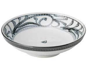 【まとめ買い10個セット品】和食器 ミ480-678 古代唐草 7.5多用皿【キャンセル/返品不可】｜厨房卸問屋 名調