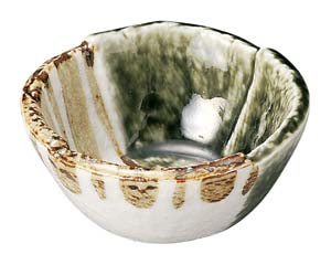 【まとめ買い10個セット品】和食器 ロ466-068 織部ストライプ 3.0丸小鉢【キャンセル/返品不可】｜厨房卸問屋 名調